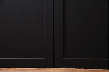 大正ロマン　モダンな雰囲気が魅力のペイント帯戸(ガラス帯戸、引き戸、建具)4枚セット