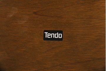 アンティーク雑貨　ペイント家具　天童木工　シンプルなラウンド型サイドテーブル(センターテーブル、コーヒーテーブル、花台)(1)