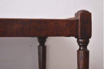 アンティーク雑貨　イギリスアンティーク　オーク材　シンプルで使い勝手の良いトロリー(キッチンワゴン、サイドワゴン)