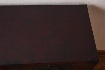 中古　仙台民芸箪笥(仙台箪笥)　欅産業　前面ケヤキ玉杢材　KB-3MD　三・五尺箪笥90(整理箪笥、衣装箪笥、引き出し)(定価約83万円)