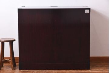 中古　仙台民芸箪笥(仙台箪笥)　欅産業　前面ケヤキ玉杢材　KB-3MD　三・五尺箪笥90(整理箪笥、衣装箪笥、引き出し)(定価約83万円)