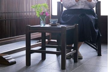 アンティーク雑貨　中古　民芸家具　シンプルで使い勝手の良いスツール(サイドテーブル、飾り台、椅子)