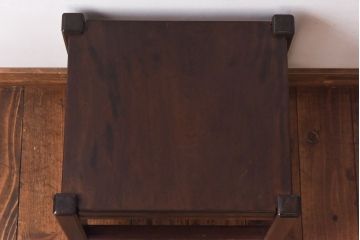 アンティーク雑貨　中古　民芸家具　シンプルで使い勝手の良いスツール(サイドテーブル、飾り台、椅子)