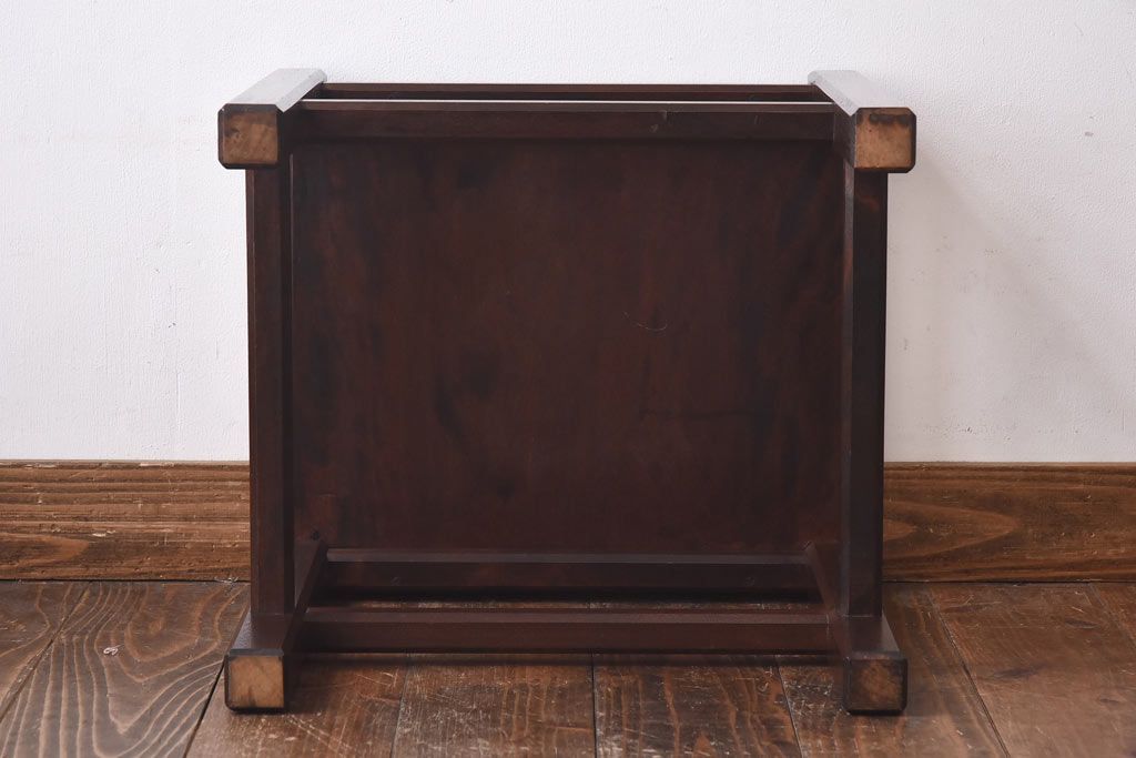 アンティーク雑貨　中古　民芸家具　シンプルで使い勝手の良いスツール(サイドテーブル、飾り台、椅子)