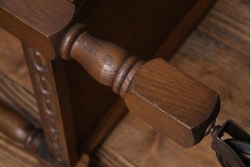 アンティーク雑貨　イギリスヴィンテージ　オーク材　素朴な雰囲気のトロリー(キッチンワゴン、サイドワゴン、ビンテージ)