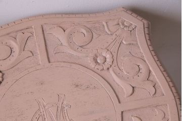 ペイント家具　ピンクのペイントが愛らしいサイドテーブル(コーヒーテーブル、花台)