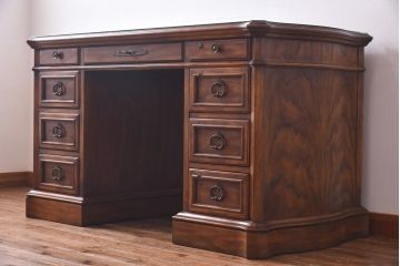 中古　DREXEL HERITAGE(ドレクセルヘリテイジ)　Grand Villa(グランドヴィラ)　デスク(両袖机)(定価約70万円)