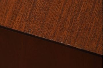 ヴィンテージ家具　北欧ビンテージ　両面収納　チーク材の褐色が美しいワークデスク(オフィスデスク、両袖机、在宅ワーク、在宅用)