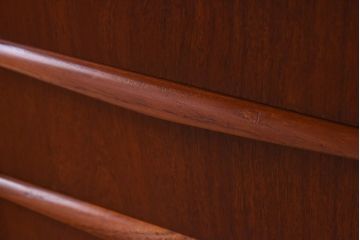 ヴィンテージ家具　北欧ビンテージ　両面収納　チーク材の褐色が美しいワークデスク(オフィスデスク、両袖机、在宅ワーク、在宅用)