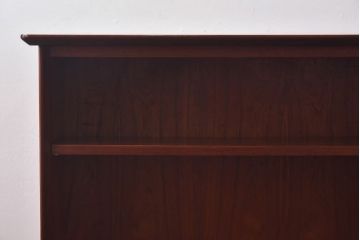 ヴィンテージ家具　北欧ビンテージ　両面収納　チーク材の褐色が美しいワークデスク(オフィスデスク、両袖机、在宅ワーク、在宅用)