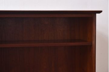 ヴィンテージ家具　北欧ビンテージ　両面収納　チーク材の褐色が美しいワークデスク(オフィスデスク、両袖机、在宅ワーク、在宅用)