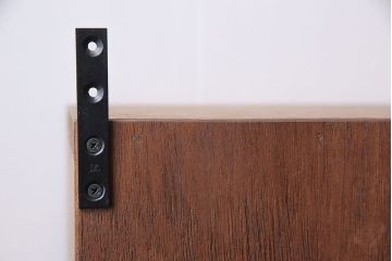 ラフジュ工房オリジナル　気泡ガラス入り　古材を活かしたウォールシェルフ(ウォールキャビネット、壁掛け収納棚、戸棚)