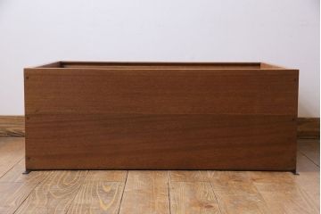 ラフジュ工房オリジナル　モールガラス入り　古材を活かしたウォールシェルフ(ウォールキャビネット、壁掛け収納棚、戸棚)(1)