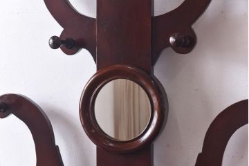 アンティーク雑貨　イギリスアンティーク　ユニークなシルエットのホールスタンド(コート掛け、帽子掛け、傘立て)