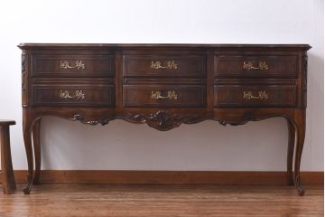 中古　DREXEL HERITAGE(ドレクセルヘリテイジ)　old continent(オールドコンチネント)　ハントボード(サイドボード)(定価約93万円)