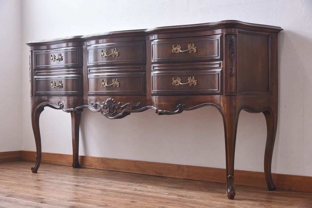 中古　DREXEL HERITAGE(ドレクセルヘリテイジ)　old continent(オールドコンチネント)　ハントボード(サイドボード)(定価約93万円)