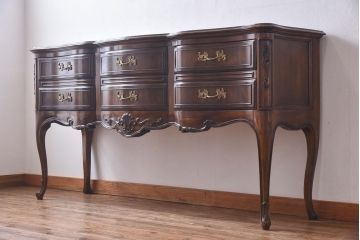 中古　DREXEL HERITAGE(ドレクセルヘリテイジ)　old continent(オールドコンチネント)　ハントボード(サイドボード)(定価約93万円)