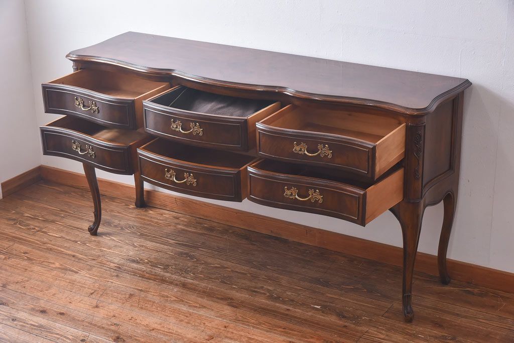 中古　DREXEL HERITAGE(ドレクセルヘリテイジ)　old continent(オールドコンチネント)　ハントボード(サイドボード)(定価約93万円)