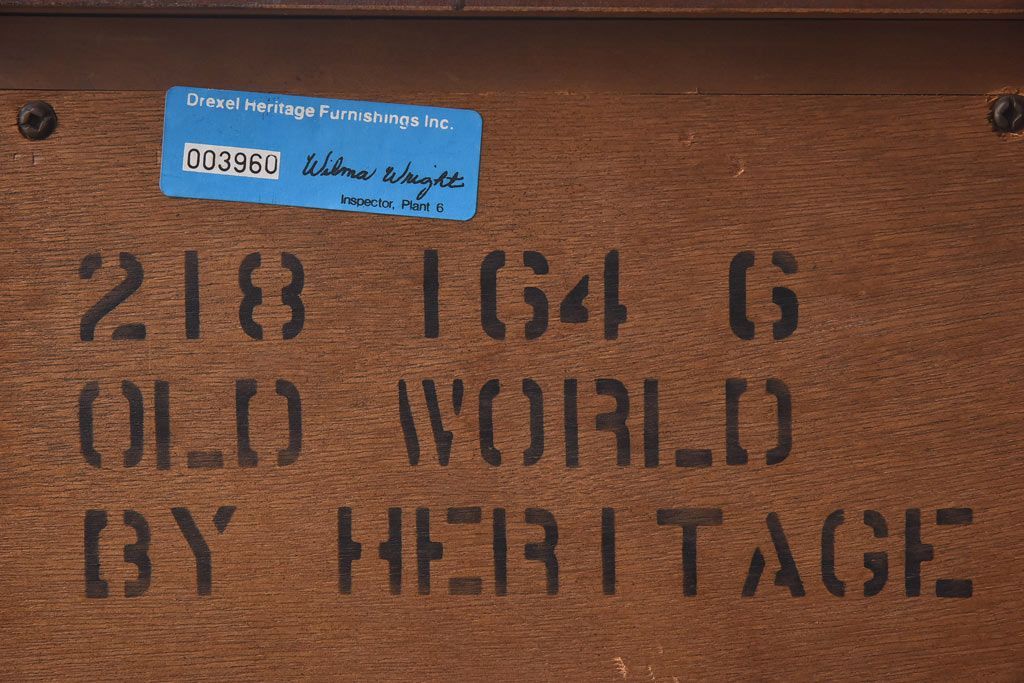 中古　DREXEL HERITAGE(ドレクセルヘリテイジ)　old continent(オールドコンチネント)　ハントボード(サイドボード)(定価約93万円)