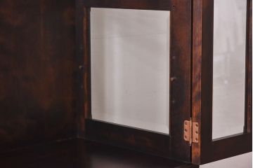 中古　蝦夷民藝　凛とした佇まいが美しいカップボード(食器棚、飾り棚、キャビネット)