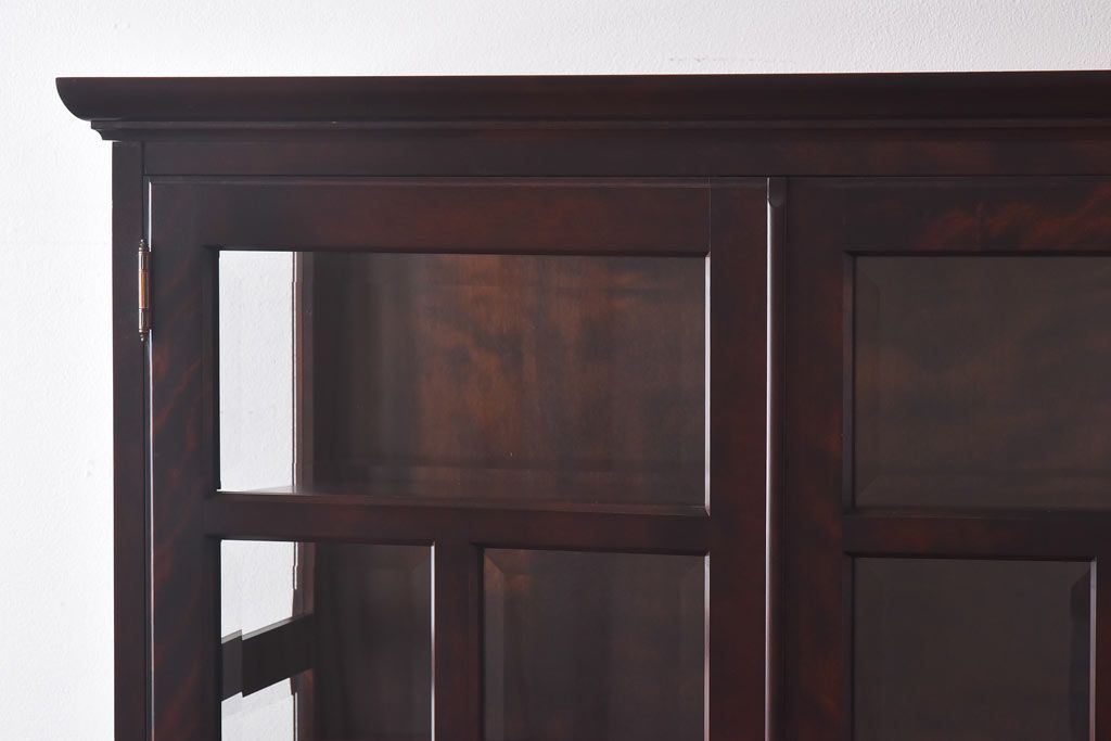 中古　蝦夷民藝　凛とした佇まいが美しいカップボード(食器棚、飾り棚、キャビネット)