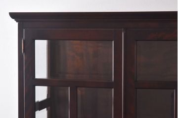 中古　蝦夷民藝　凛とした佇まいが美しいカップボード(食器棚、飾り棚、キャビネット)