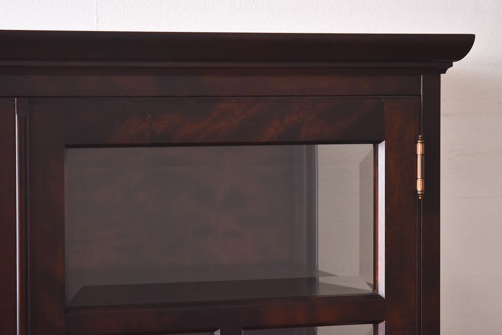 中古　蝦夷民藝　凛とした佇まいが美しいカップボード(食器棚、飾り棚、キャビネット)