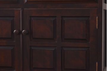 中古　蝦夷民藝　凛とした佇まいが美しいカップボード(食器棚、飾り棚、キャビネット)