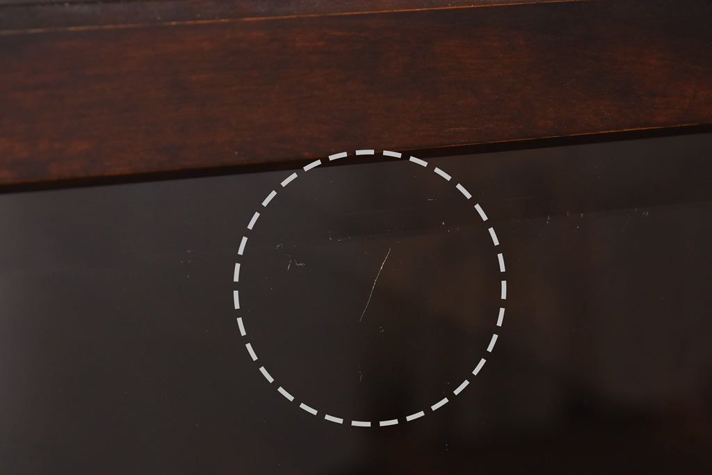 中古　蝦夷民藝　凛とした佇まいが美しいカップボード(食器棚、飾り棚、キャビネット)