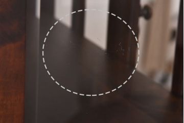 中古　蝦夷民藝　凛とした佇まいが美しいカップボード(食器棚、飾り棚、キャビネット)