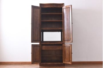 中古　DREXEL HERITAGE(ドレクセルヘリテイジ)　Grand Villa(グランドヴィラ)　Bar Wall Unit キャビネット(収納棚)(定価約69万円)(1)