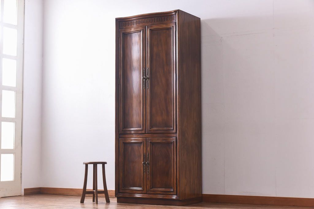 中古　DREXEL HERITAGE(ドレクセルヘリテイジ)　Grand Villa(グランドヴィラ)　Bar Wall Unit キャビネット(収納棚)(定価約69万円)(1)