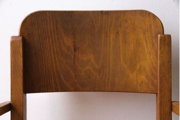 レトロ家具　昭和レトロ　ブナ材　木の風合いが感じられるチャイルドチェア(キッズチェア、子供用椅子)