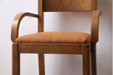 レトロ家具　昭和レトロ　ブナ材　木の風合いが感じられるチャイルドチェア(キッズチェア、子供用椅子)