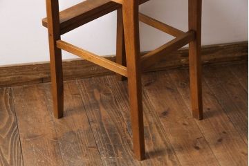 レトロ家具　昭和レトロ　ブナ材　木の風合いが感じられるチャイルドチェア(キッズチェア、子供用椅子)