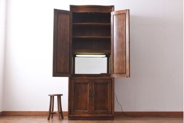 中古　DREXEL HERITAGE(ドレクセルヘリテイジ)　Grand Villa(グランドヴィラ)　Bar Wall Unit キャビネット(収納棚)(定価約69万円)(2)