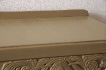 アンティーク家具　イギリスアンティーク　あたたかな色合いが魅力的なペイントブックケース(本箱、キャビネット、収納棚)