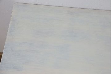 ペイント家具　レトロなカラーが可愛らしいセンターテーブル(サイドテーブル、コーヒーテーブル、花台)