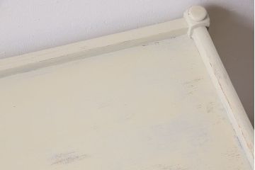 ヴィンテージ家具　イギリスビンテージ　ツイストデザインが上品なペイントトロリー(キャスターワゴン、サイドワゴン、サイドテーブル)