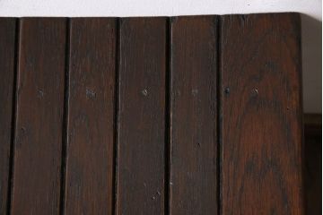 アンティーク家具　イギリスアンティーク　オーク材　曲線のデザインが素敵なスツール(椅子、チェア)