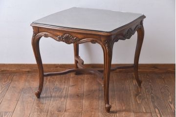 中古　DREXEL HERITAGE(ドレクセルヘリテイジ)　old continent(オールドコンチネント)　カクテルテーブル(サイドテーブル)(定価約35万円)(1)