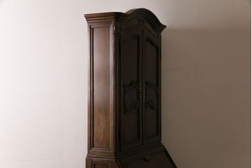 中古　DREXEL HERITAGE(ドレクセルヘリテイジ)　Old World(オールドワールド)　セクレタリー(ライティングビューロー、ワークデスク、在宅ワーク、在宅用、収納棚)(定価約226万円)(R-029290)