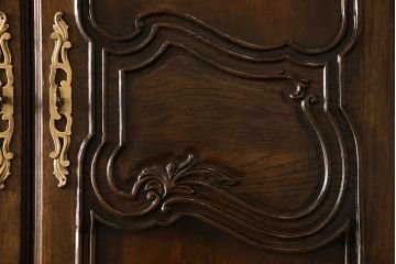 中古　DREXEL HERITAGE(ドレクセルヘリテイジ)　Old World(オールドワールド)　セクレタリー(ライティングビューロー、ワークデスク、在宅ワーク、在宅用、収納棚)(定価約226万円)(R-029290)