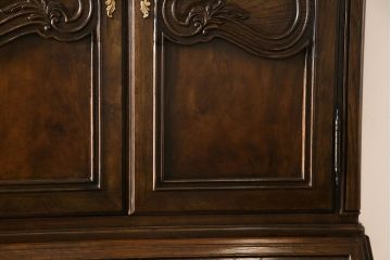 中古　DREXEL HERITAGE(ドレクセルヘリテイジ)　Old World(オールドワールド)　セクレタリー(ライティングビューロー、ワークデスク、在宅ワーク、在宅用、収納棚)(定価約226万円)(R-029290)
