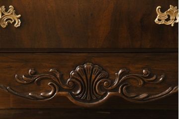 中古　DREXEL HERITAGE(ドレクセルヘリテイジ)　Old World(オールドワールド)　セクレタリー(ライティングビューロー、ワークデスク、在宅ワーク、在宅用、収納棚)(定価約226万円)(R-029290)