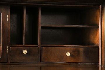 中古　DREXEL HERITAGE(ドレクセルヘリテイジ)　Old World(オールドワールド)　セクレタリー(ライティングビューロー、ワークデスク、在宅ワーク、在宅用、収納棚)(定価約226万円)(R-029290)