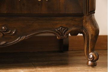 中古　DREXEL HERITAGE(ドレクセルヘリテイジ)　Old World(オールドワールド)　セクレタリー(ライティングビューロー、ワークデスク、在宅ワーク、在宅用、収納棚)(定価約226万円)(R-029290)