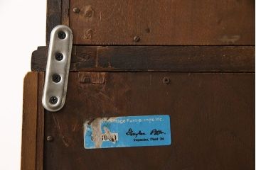 中古　DREXEL HERITAGE(ドレクセルヘリテイジ)　Old World(オールドワールド)　セクレタリー(ライティングビューロー、ワークデスク、在宅ワーク、在宅用、収納棚)(定価約226万円)(R-029290)