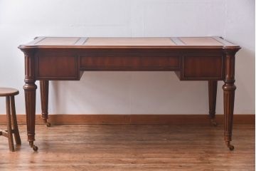 アメリカ製　センチュリー社(CENTURY)　クラシックなデザインのキャスター付きデスク(作業台)(定価約198万円)