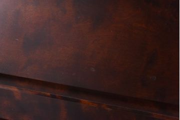 【S様ご成約済・ご決済用】中古　北海道民芸家具　上品な雰囲気漂うビューローブックケース(ライティングビューロー、机、本箱、収納棚)(定価約49万円)(1)